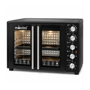 فر برقی مونتینی مدل OVEN-8001 با طراحی دو درب فرانسوی و ظرفیت ۸۰ لیتر در داهیلا