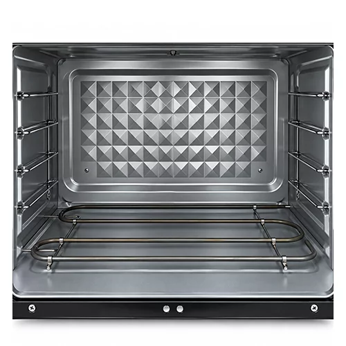 محفظه داخلی ۸۰ لیتری با دیواره بازتابنده الماسی در فر برقی مونتینی مدل OVEN-8001